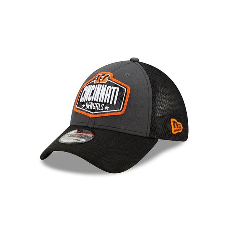 NFL Cincinnati Bengals Draft 39Thirty Stretch Fit (LBK6109) - Grey New Era Caps